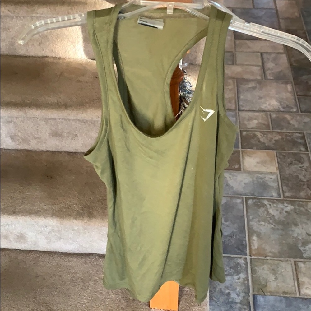 Workout open back tank top